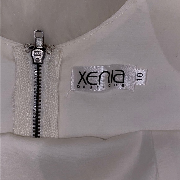 Xenia Boutique Ruffle Hem White Dress - Picture 3 of 4